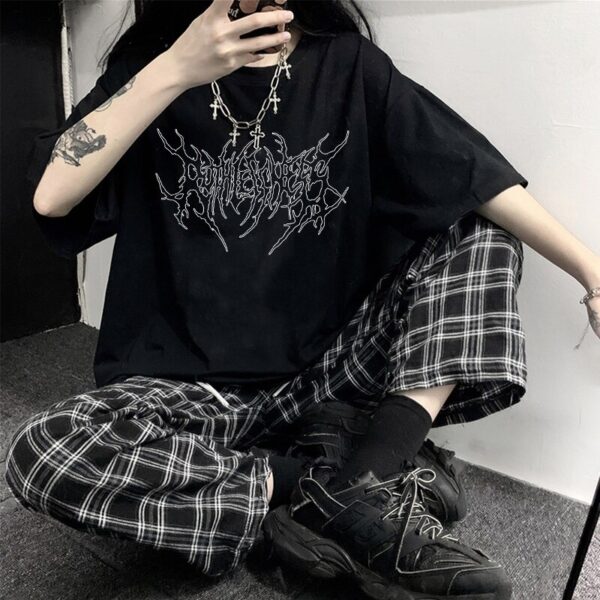 Black emo t shirts