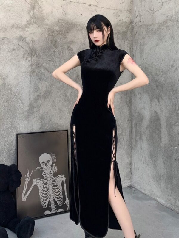 Emo langes Ballkleid