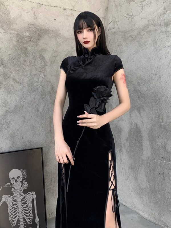 Emo langes Ballkleid