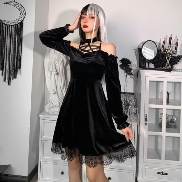 Niedliches Emo Ballkleid