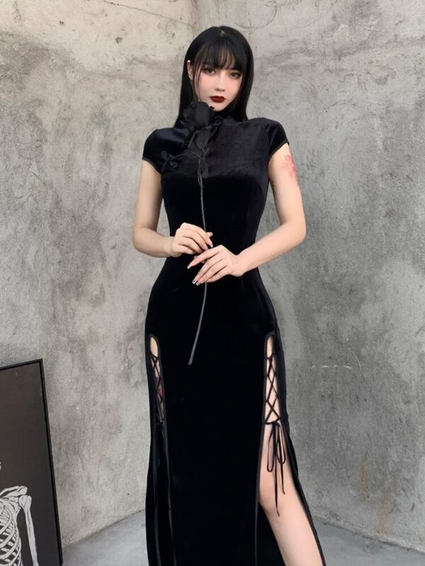 Emo langes Ballkleid