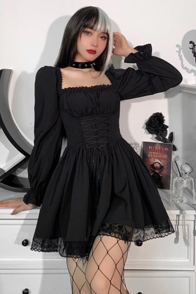 Emo corset dress